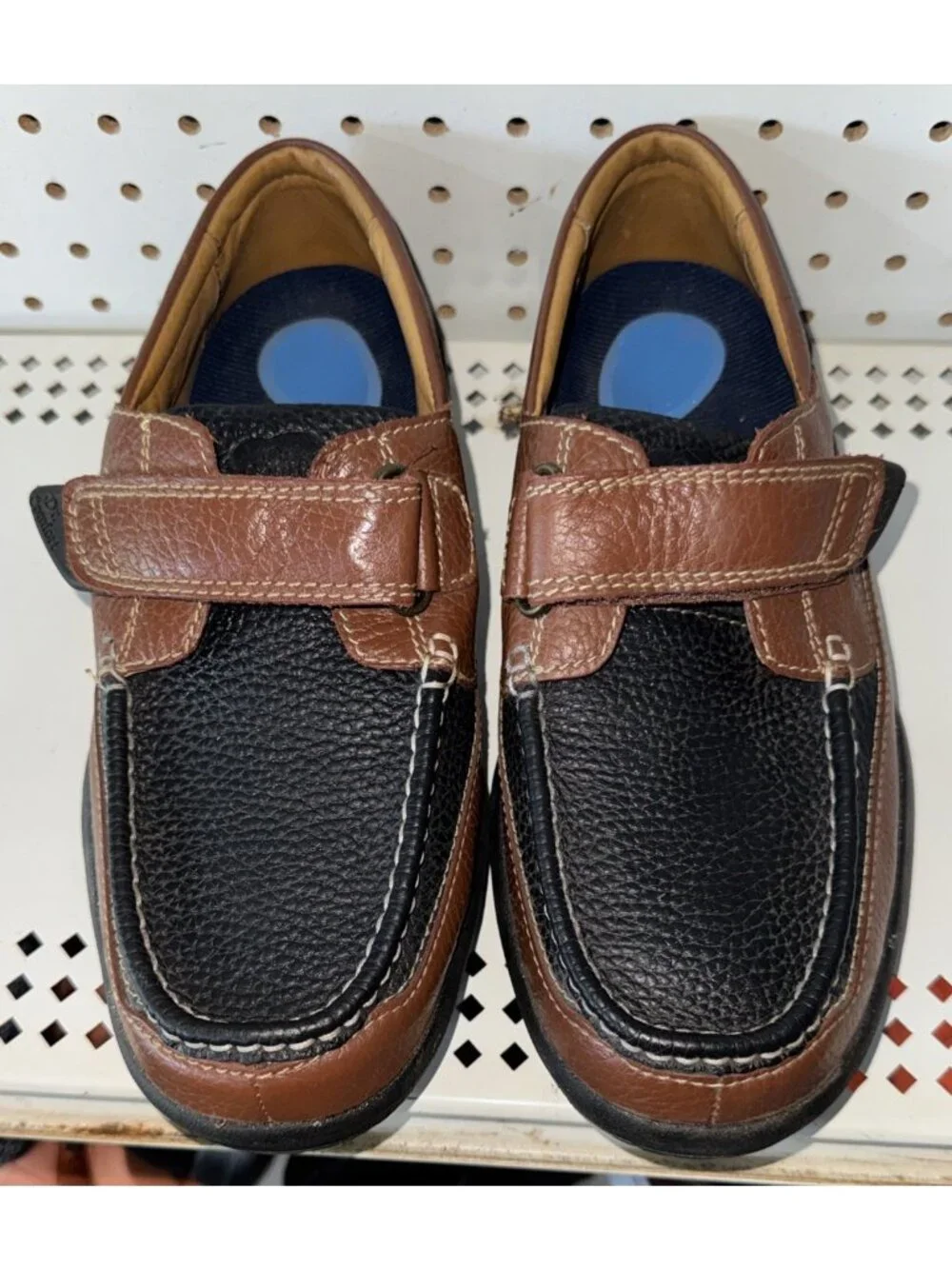Dr. Comfort Mike Mens Leather Diabetic Orthopedic Boat Shoes Size 9 WIDE Brown